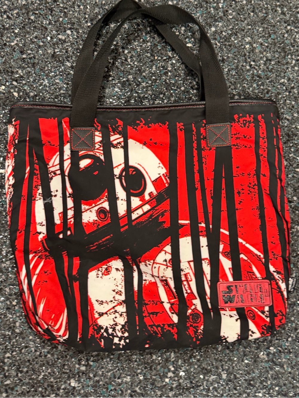 Disney Store Star Wars BB-8 Tote/Shoulder Bag Red Black White One Size